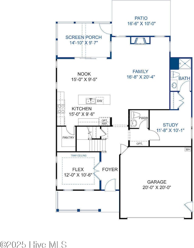 1016 Fawn Valley Way, Wilmington, NC 28409 - floor plan / room layout