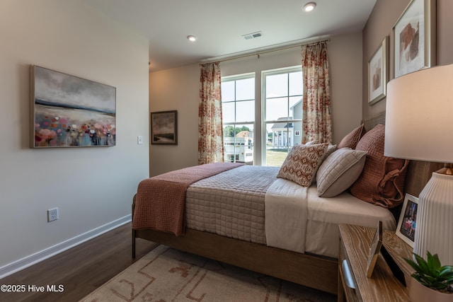 1016 Fawn Valley Way, Wilmington, NC 28409 - bedroom with wood finished floors, baseboards, and recessed lighting