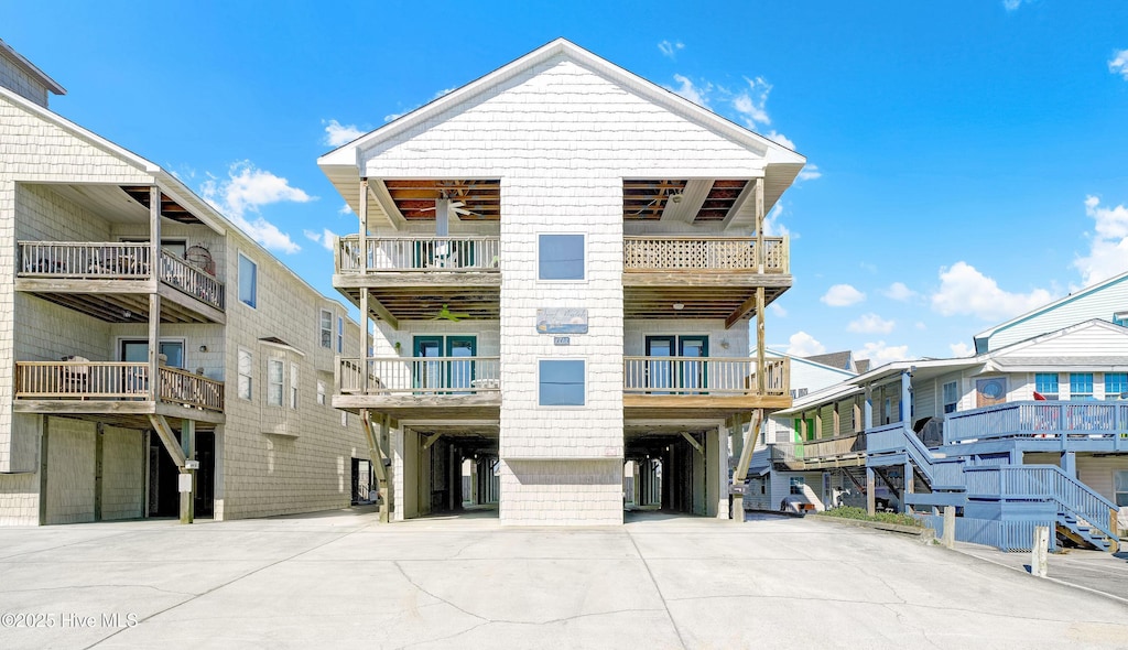 1713 Carolina Beach Ave N Unit B, Carolina Beach, NC 28428 - view of front of home featuring a carport and driveway