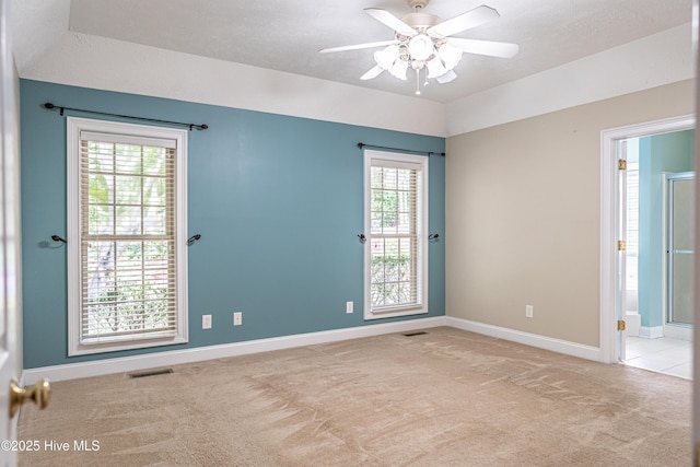 114 Baker Cir W, End, NC 27376 - carpeted spare room featuring a ceiling fan and baseboards