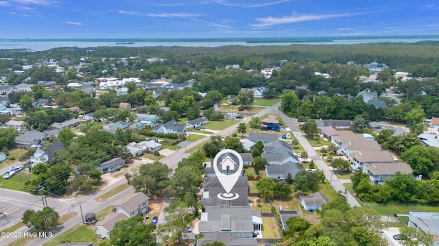 414 Wilson Ave, Carolina Beach, NC 28428 - aerial view of property and surrounding area featuring nearby suburban area