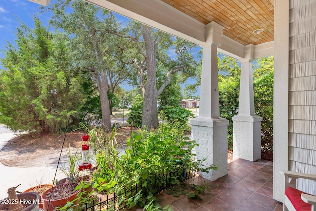 414 Wilson Ave, Carolina Beach, NC 28428 - view of covered porch