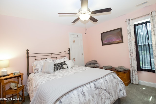 305 3rd St, Aberdeen, NC 28315 - carpeted bedroom with a ceiling fan and baseboards