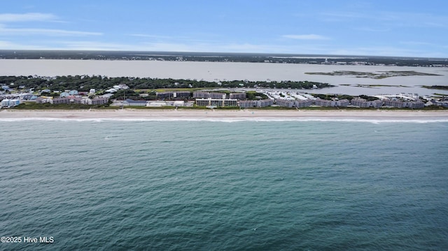 2306 W Fort Macon Rd Unit 209H, Atlantic Beach, NC 28512 - drone / aerial view of waterfront with a beach