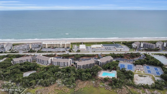 2306 W Fort Macon Rd Unit 209H, Atlantic Beach, NC 28512 - aerial view of waterfront with a beach