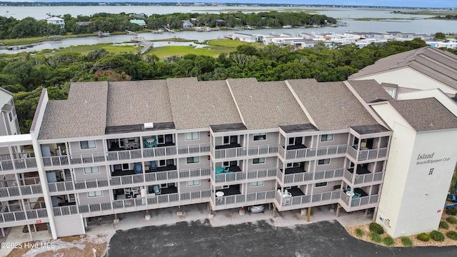2306 W Fort Macon Rd Unit 209H, Atlantic Beach, NC 28512 - drone / aerial view of apartment complex / building and a large body of water