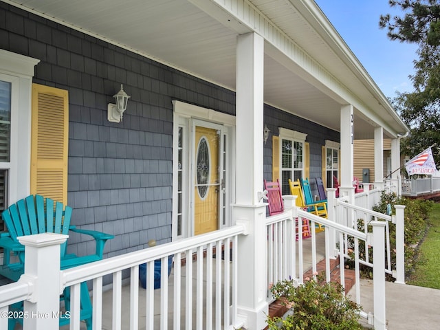 211 Brook Crossing Rd, Swansboro, NC 28584 - property entrance featuring covered porch