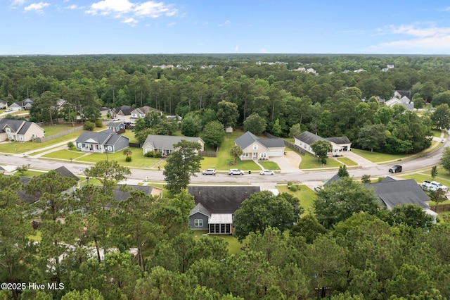 211 Brook Crossing Rd, Swansboro, NC 28584 - aerial perspective of suburban area with a heavily wooded area