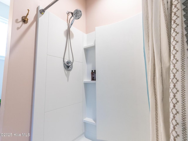 227 Cheswick Dr, Holly Ridge, NC 28445 - bathroom featuring a shower with shower curtain