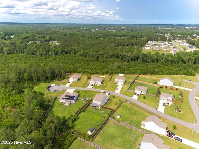 227 Cheswick Dr, Holly Ridge, NC 28445 - aerial view of residential area featuring a forest
