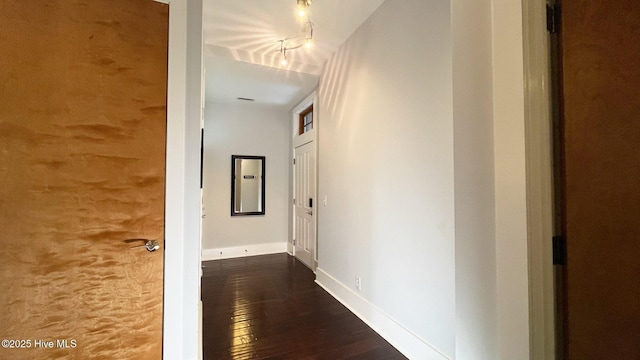 801 N 4th St Unit 301, Wilmington, NC 28401 - hall with baseboards and dark wood-style floors
