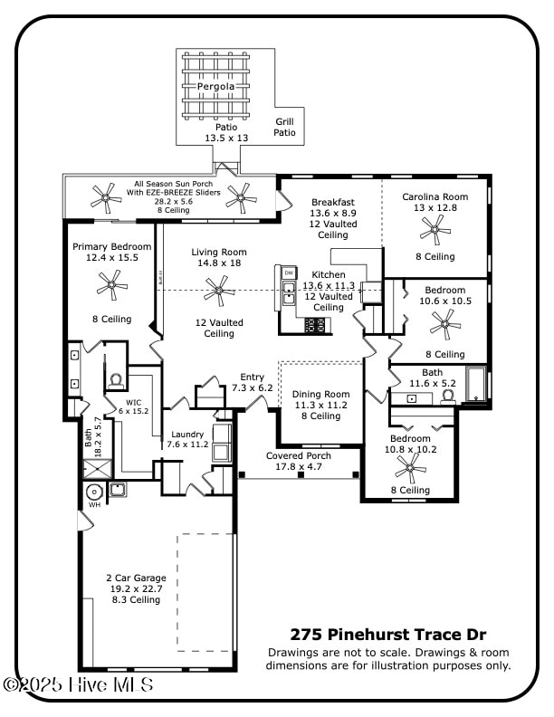 275 Pinehurst Trace Dr, Pinehurst, NC 28374 - floor plan / room layout