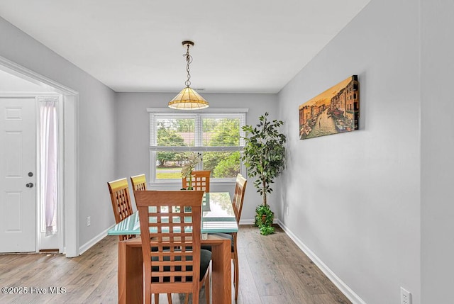 105 Sea Turtle Cv, Sneads Ferry, NC 28460 - dining area with light wood-type flooring and baseboards