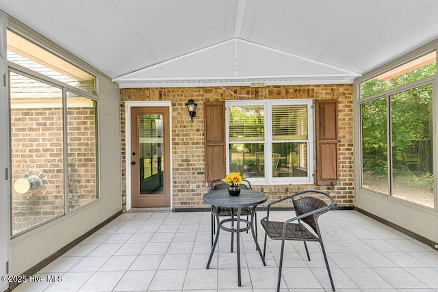 105 Sea Turtle Cv, Sneads Ferry, NC 28460 - sunroom featuring lofted ceiling