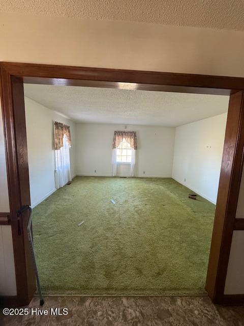 1164 Ocean Hwy N, Hertford, NC 27944 - carpeted empty room featuring a textured ceiling