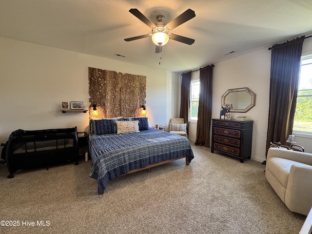 134 Longhorn Rd, Jacksonville, NC 28546 - carpeted bedroom featuring a ceiling fan