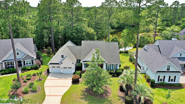 1711 Heather Run Ct SE, Bolivia, NC 28422 - view of subject property with a heavily wooded area