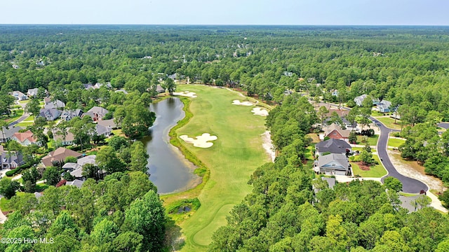 1711 Heather Run Ct SE, Bolivia, NC 28422 - aerial overview of property's location with a heavily wooded area, a large body of water, and a local golf course