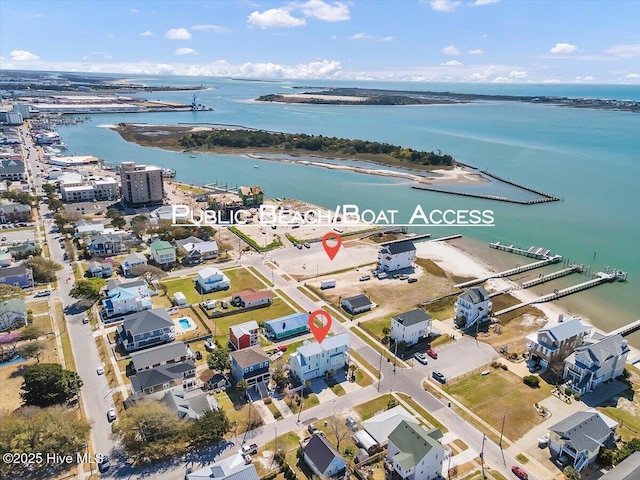 209 S 11th St, Morehead City, NC 28557 - aerial view of property's location with a nearby body of water