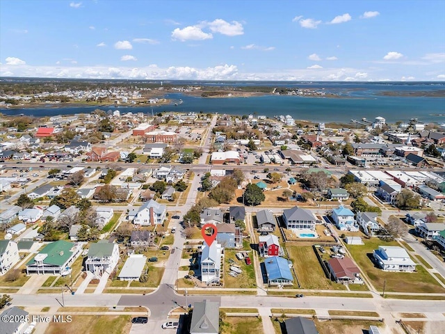 209 S 11th St, Morehead City, NC 28557 - aerial view of property's location featuring a large body of water