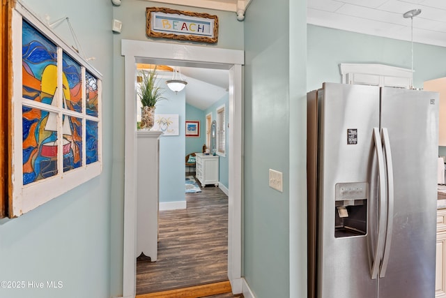 209 W St George St, Southport, NC 28461 - corridor with wood finished floors and baseboards