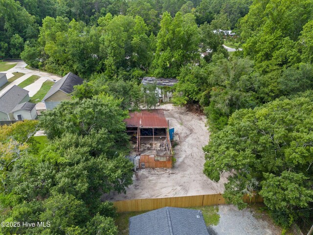 5302 Autumn Dr, Wilmington, NC 28409 - bird's eye view of a heavily wooded area