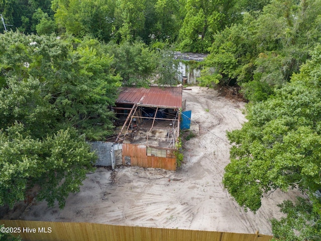 5302 Autumn Dr, Wilmington, NC 28409 - view from above of property featuring a heavily wooded area