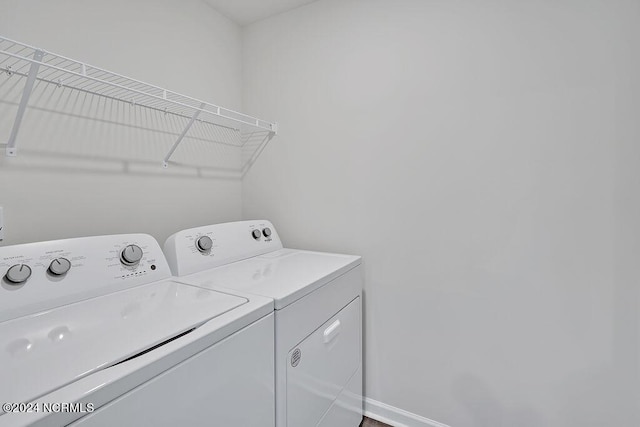 246 Kite Cir NE Lot 667, Bolivia, NC 28422 - laundry room with washer and clothes dryer and baseboards