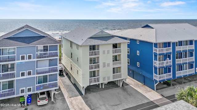 612 N Carolina Beach Ave Unit 3A, Carolina Beach, NC 28428 - view of apartment building / complex with a water view and central AC