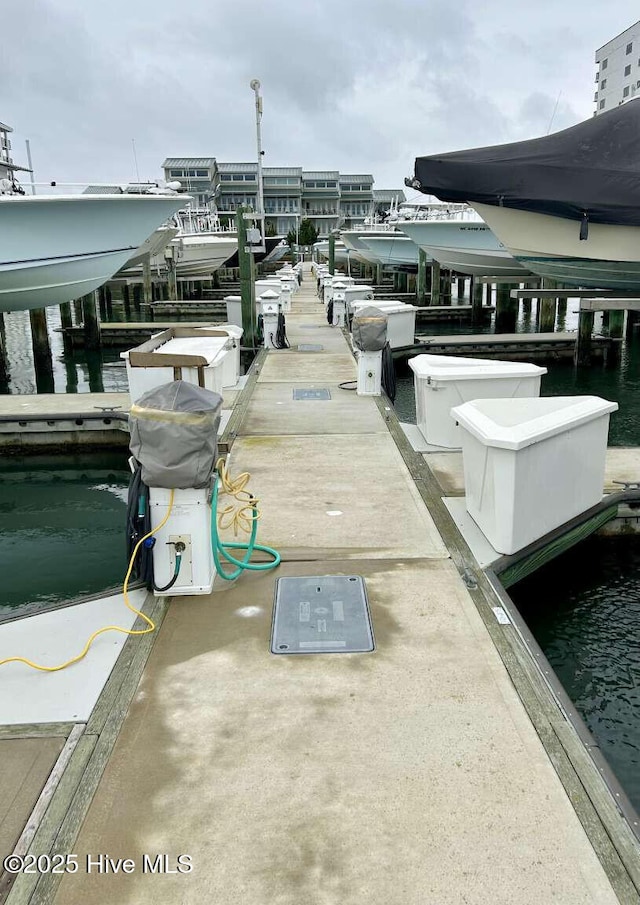 104 S 3rd St Unit H2, Morehead City, NC 28557 - dock area featuring a water view and boat lift