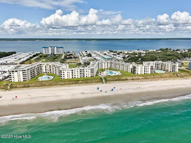 1505 Salter Path Rd Unit 328, Indian Beach, NC 28512 - aerial view of waterfront with a beach