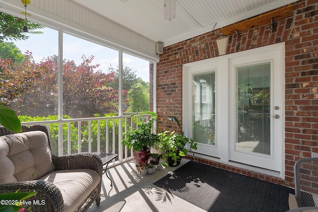 4301 Gainesford Ct, Wilmington, NC 28412 - sunroom / solarium featuring ceiling fan