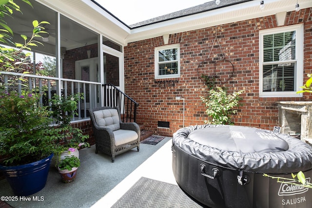 4301 Gainesford Ct, Wilmington, NC 28412 - view of patio with a hot tub