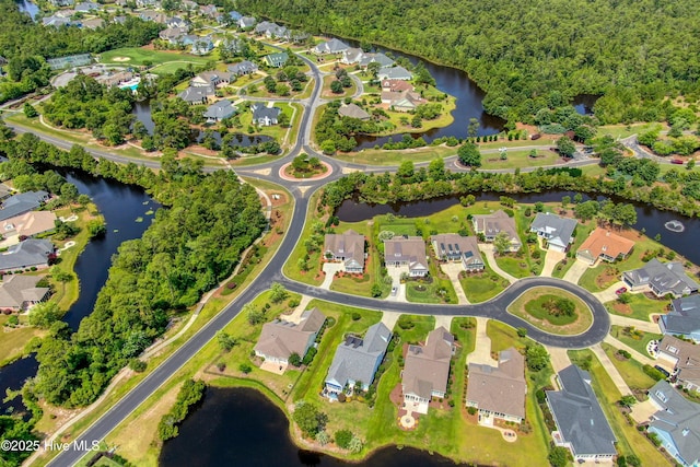 4277 Kingston Ct, Southport, NC 28461 - aerial overview of property's location featuring nearby suburban area and a nearby body of water