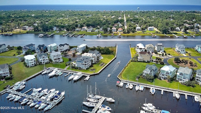 4277 Kingston Ct, Southport, NC 28461 - aerial view of a nearby body of water and a marina