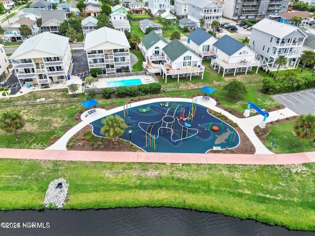 404 S Carolina Beach Ave Unit B7, Carolina Beach, NC 28428 - bird's eye view of a pool area