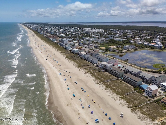 404 S Carolina Beach Ave Unit B7, Carolina Beach, NC 28428 - aerial view of waterfront with a beach