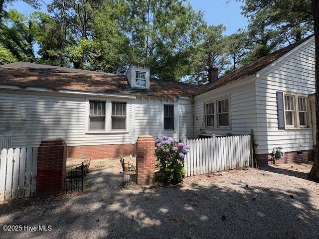1041 Lafayette Ave, Rocky Mount, NC 27803 - back of property featuring crawl space