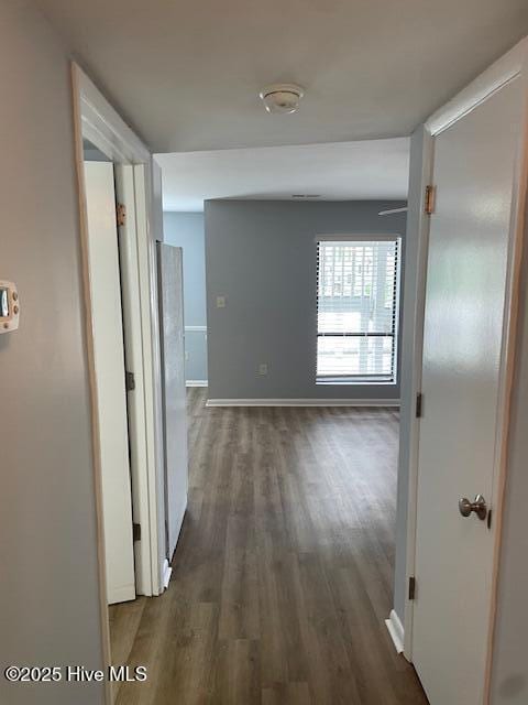 3309 Bridges St Unit 12, Morehead City, NC 28557 - corridor with wood finished floors and baseboards