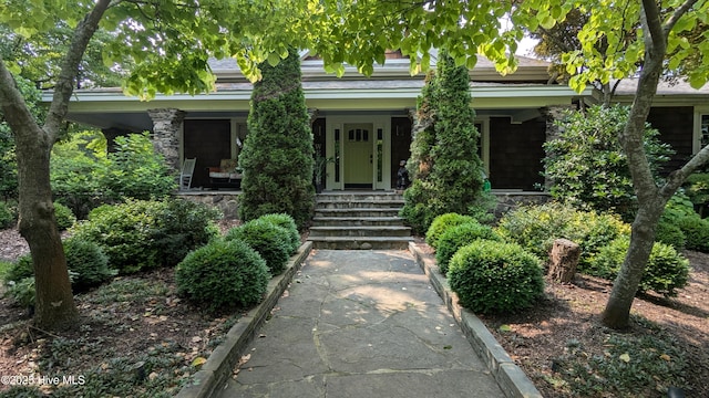 200 Cameron Ave, Vass, NC 28394 - view of front facade with a porch and stone siding