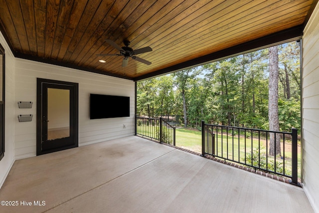 499 Longleaf Dr, West End, NC 27376 - view of patio / terrace featuring ceiling fan