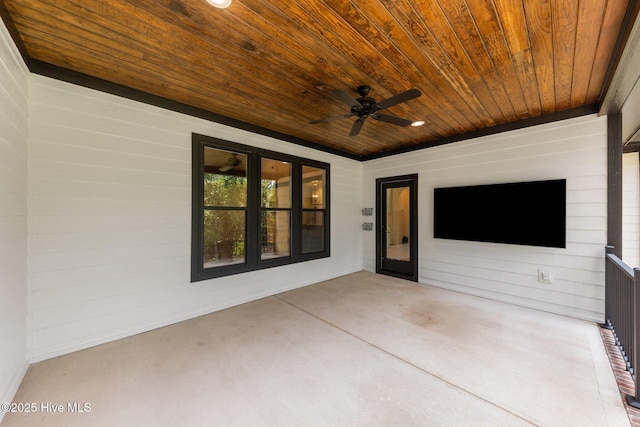 499 Longleaf Dr, West End, NC 27376 - view of patio with ceiling fan
