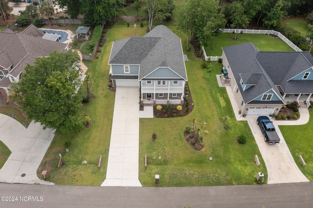 505 N Shore Dr, Sneads Ferry, NC 28460 - aerial view of property and surrounding area