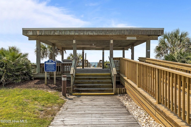 9100 Reed Dr Unit 3107, Emerald Isle, NC 28594 - view of wooden deck