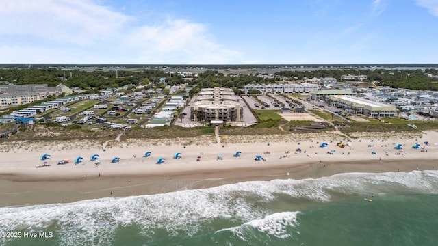 9100 Reed Dr Unit 3107, Emerald Isle, NC 28594 - bird's eye view of waterfront with a beach