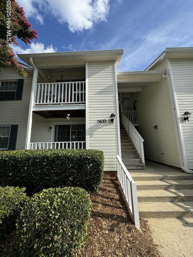 5633 Hornaday Rd Unit C, Greensboro, NC 27409 - view of front of property with stairway