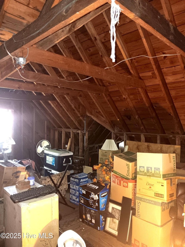 808 Elm St, Weldon, NC 27890 - view of unfinished attic