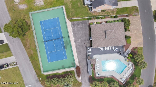 734 Sloop Pointe Ln, Kure Beach, NC 28449 - drone / aerial view of a pool