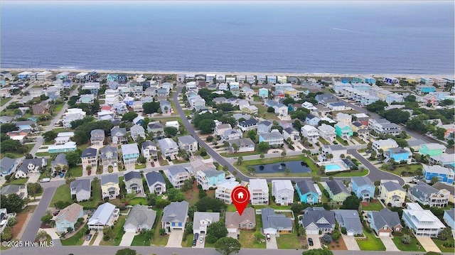 734 Sloop Pointe Ln, Kure Beach, NC 28449 - view of property location with a large body of water and nearby suburban area