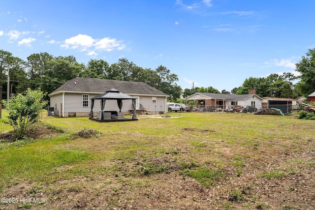 120 Ruby Rd, Goldsboro, NC 27534 - back of house with a gazebo
